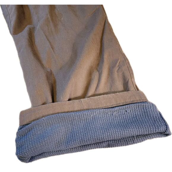 Haband's Arctic Bear Collection Thermal Lined Flat Front Twill Pants Mens 44S - Picture 8 of 9